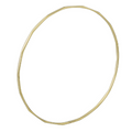 9K Yellow Gold Ladies Lighter Weight Faceted Bangle - Pobjoy Diamonds