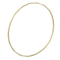 9K Yellow Gold Ladies Lighter Weight Faceted Bangle