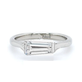 GIA Tapered Baguette Diamond Ring F/VS2 - Pobjoy Diamonds