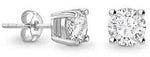 Platinum Lab Grown Diamond Stud Earrings - D/VS 