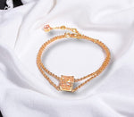 Lab Grown Vivid Pink Radiant Cut Diamond Bracelet