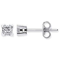 Men's Princess Cut Lab Grown Diamond Gold Stud Earring - Customise