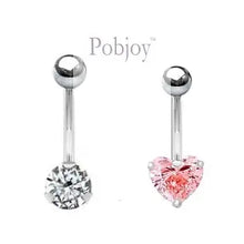 Load image into Gallery viewer, Replacement Twin Belly Ring Screw Top Balls - Titanium