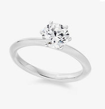 Load image into Gallery viewer, Round Brilliant Cut Diamond Tiffany-Style Ring 1.00 Carat