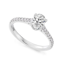 Load image into Gallery viewer, Below Deck Oval DIamond Engagement Ring
