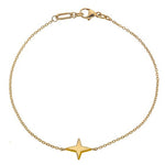 9K Yellow Gold Single Star Bracelet