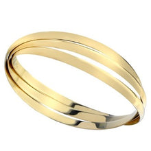 Load image into Gallery viewer, Ladies 9K Yellow Gold D-Shape Russian Bangle