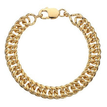 Load image into Gallery viewer, Ladies Chunky 9K Yellow Gold Handmade Double Curb Chain