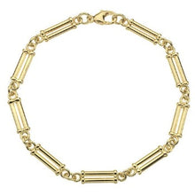 Load image into Gallery viewer, 18K Yellow Gold Double Pillar Bracelet