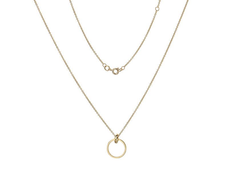 9K Yellow Gold Rio Pendant Necklace