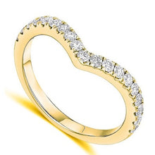 Load image into Gallery viewer, Micro Claw Set Shaped &amp; Curved Diamond Half Eternity 0.45 Carat