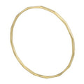 9K Yellow Gold Ladies Heavier Weight Faceted Bangle