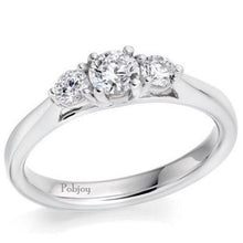 Load image into Gallery viewer, Diamond Trilogy Ring 0.56 Or 0.66 Carats