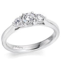 Diamond Trilogy Ring 0.56 Or 0.66 Carats