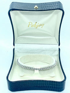 18K White Gold Diamond Tennis Bracelet 2.00 Carats G-H/Si