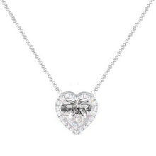 Load image into Gallery viewer, Heart Diamond Necklace 1.16 Carats