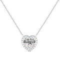 Heart Diamond Necklace 1.16 Carats