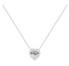 Load image into Gallery viewer, Heart Diamond Necklace 1.16 Carats