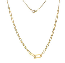 Load image into Gallery viewer, 9K Yellow Gold U Link Pendant Necklace &amp; Bracelet Set