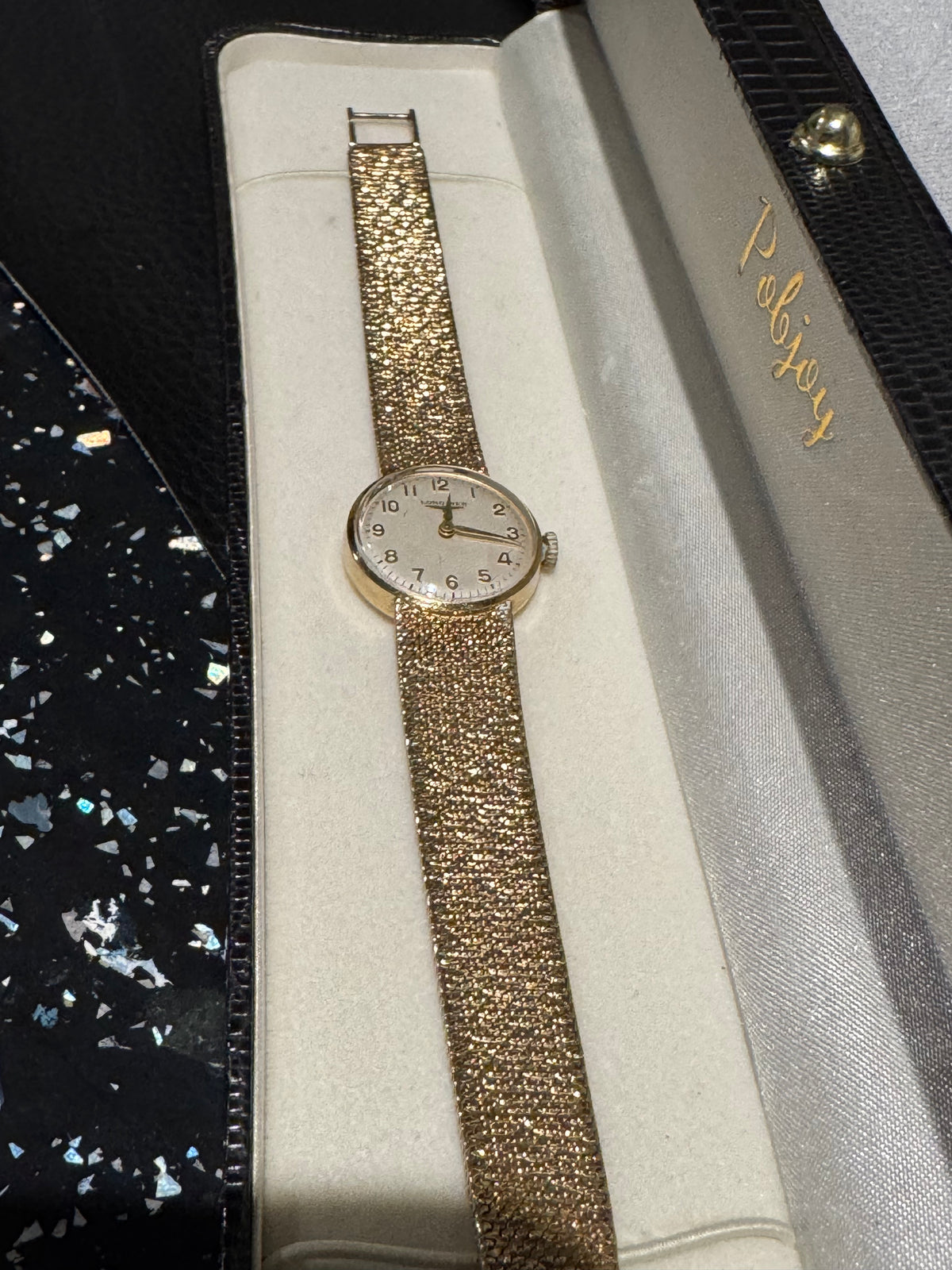 Rare pre-loved LONGINES 9K Yellow Gold Ladies Vintage Cocktail Watch. Pobjoy 