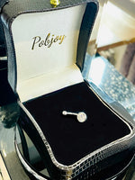 Diamond Solitaire Belly Ring G/Si1- Options - Pobjoy Diamonds