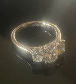 Bespoke Oval Lab DiamondTrilogy Ring 2.00 Carats - 60% Balacing Payment - Pobjoy Diamonds