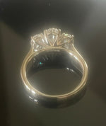 Bespoke Oval Lab DiamondTrilogy Ring 2.00 Carats - 60% Balacing Payment - Pobjoy Diamonds