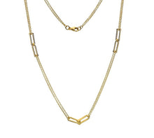 Load image into Gallery viewer, 9K Yellow Gold Twin Strand U Link Necklace