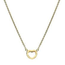 Load image into Gallery viewer, 9K Gold Open Heart Pendant &amp; Neck Chain
