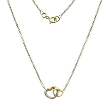 Load image into Gallery viewer, 9K Gold Twin Rounded Heart Necklace &amp; Earrings Set
