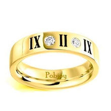 Load image into Gallery viewer, Mens Gold or Platinum Numeral Diamond Ring