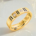 Mens Gold or Platinum Numeral Diamond Ring