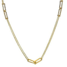 Load image into Gallery viewer, 9K Yellow Gold Twin Strand U Link Necklace