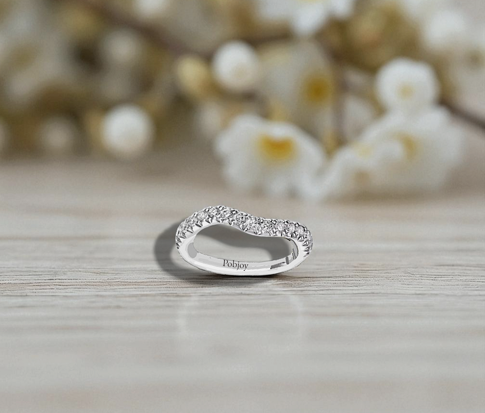 Grain Set Diamond Wave Full Eternity or Cocktail Ring - Pobjoy Diamonds