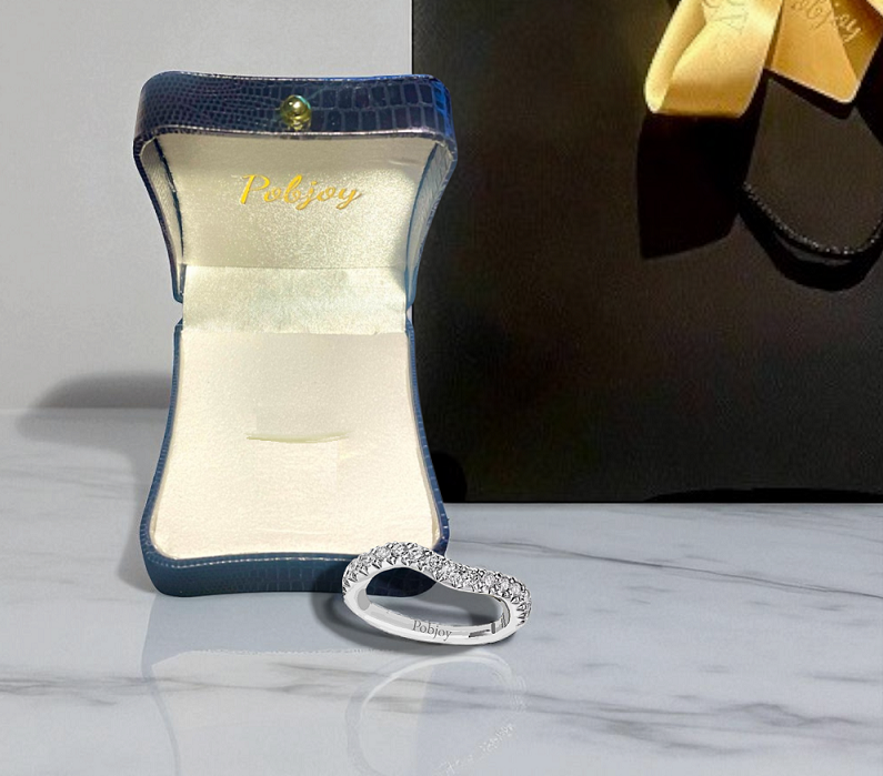 Grain Set Diamond Wave Full Eternity or Cocktail Ring - Pobjoy Diamonds