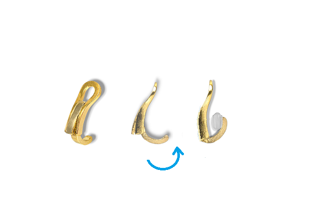 Ladies 18K Gold Diamond Drop Clip On Earrings - Pobjoy Diamonds