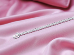 9K White Gold Diamond Tennis Bracelet 0.55 Carat. Pobjoy