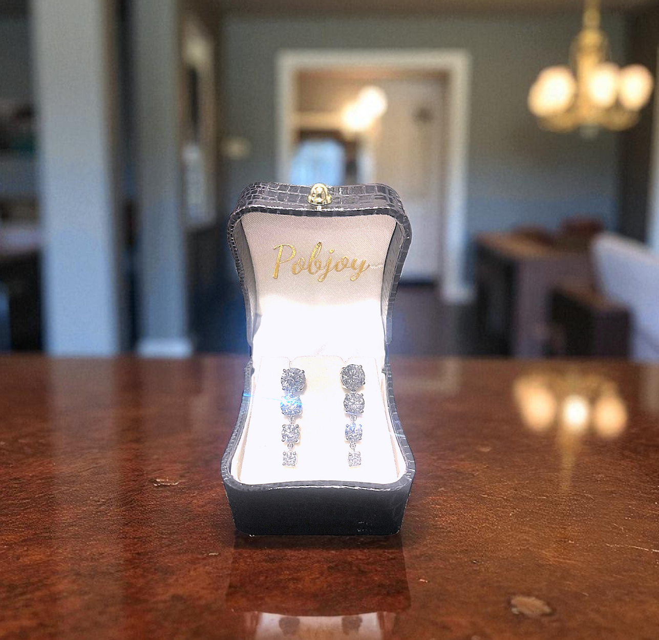 Diamond Dangly Drop Earrings 3.40 Carats GIA Certified - Pobjoy Diamonds