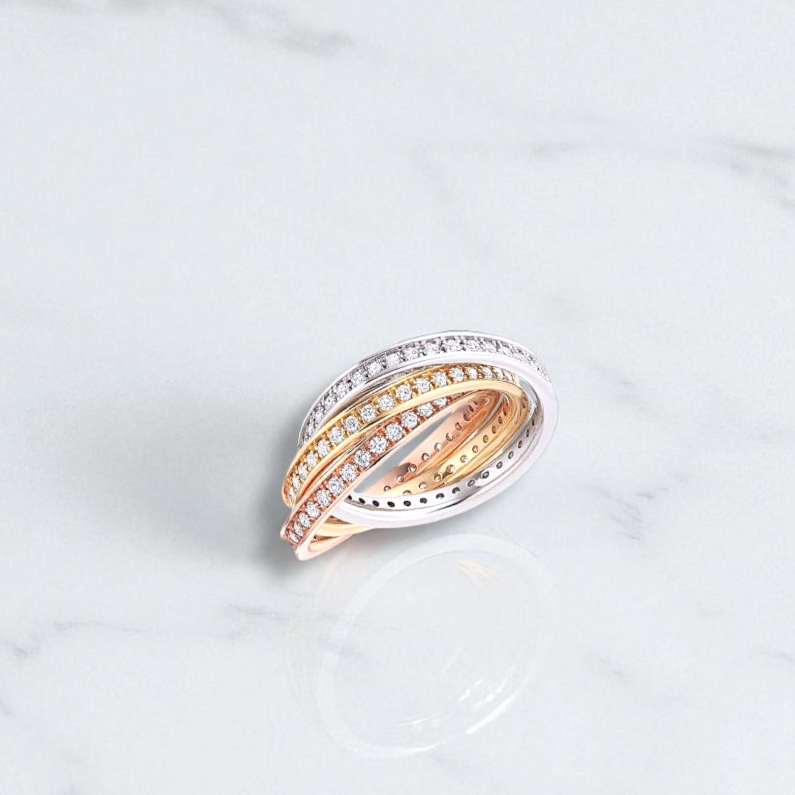 Grain Set Diamond Russian Style Full Eternity 1.50 Carat