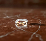 Grain Set Diamond Wave Full Eternity or Cocktail Ring - Pobjoy Diamonds
