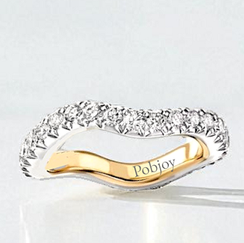 Grain Set Diamond Wave Full Eternity or Cocktail Ring