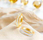 Channel Set Reverse Diamond Half Eternity Ring 1.00 Carat - Pobjoy Diamonds