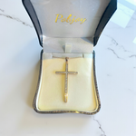 18K Rose Gold & 0.70 Carat Diamond Cross Pendant