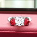 Diamond & Ruby Trilogy Ring - Options - Pobjoy Diamonds