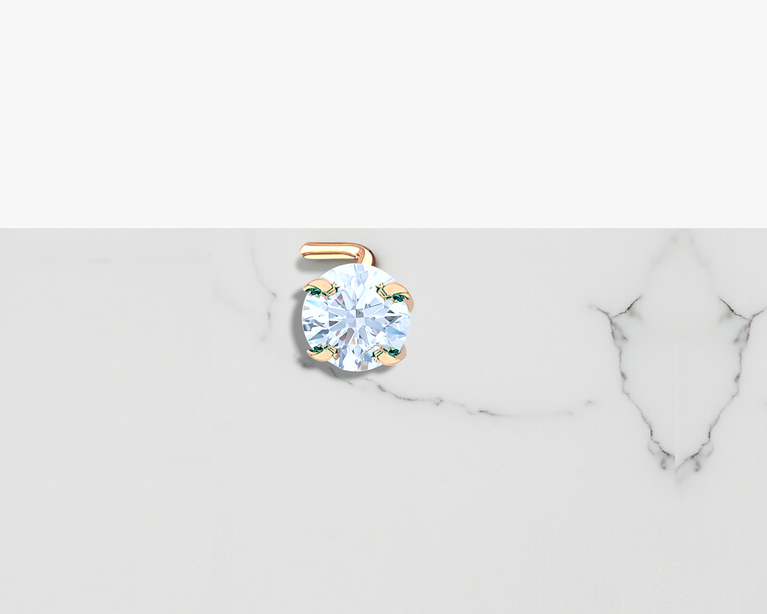 14K Gold & Diamond L-Bend Nose Stud - Pobjoy Diamonds