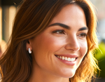 Baguette & Round Cut Diamond Hug Earrings - 1.00 Carat