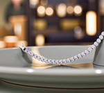 950 Platinum Ladies Round Brilliant Cut 2.00 CTW Diamond Tennis Bracelet - Pobjoy Diamonds