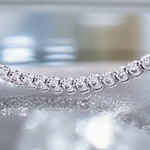 950 Platinum Ladies Round Brilliant Cut 2.00 CTW Diamond Tennis Bracelet