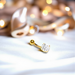 Prong Set Lab Diamond Belly Ring E/VS1 - Options. Pobjoy Diamonds