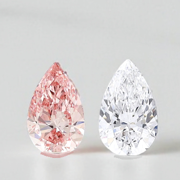 Toi Et Moi Pink & White Lab Diamond Engagement Ring - Options - Pobjoy Diamonds